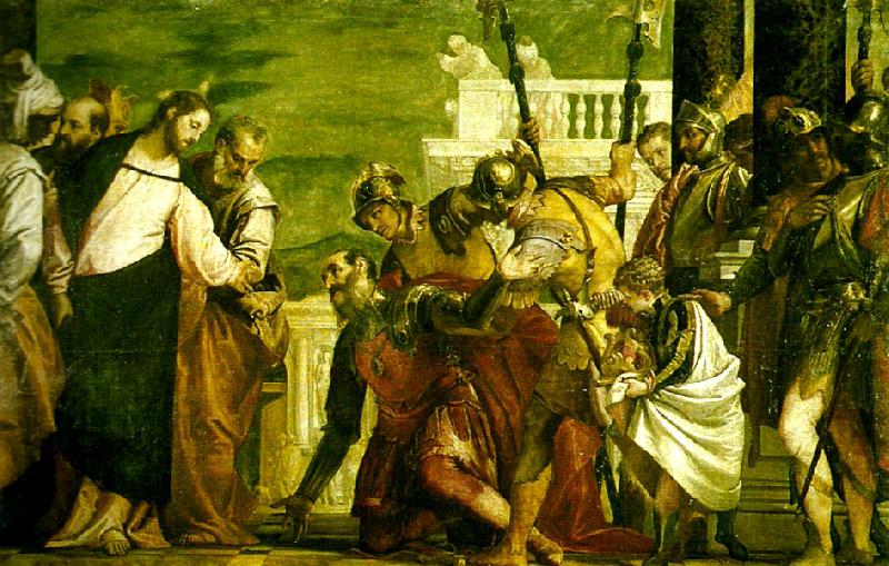 Paolo  Veronese christ and the centurion oil painting image